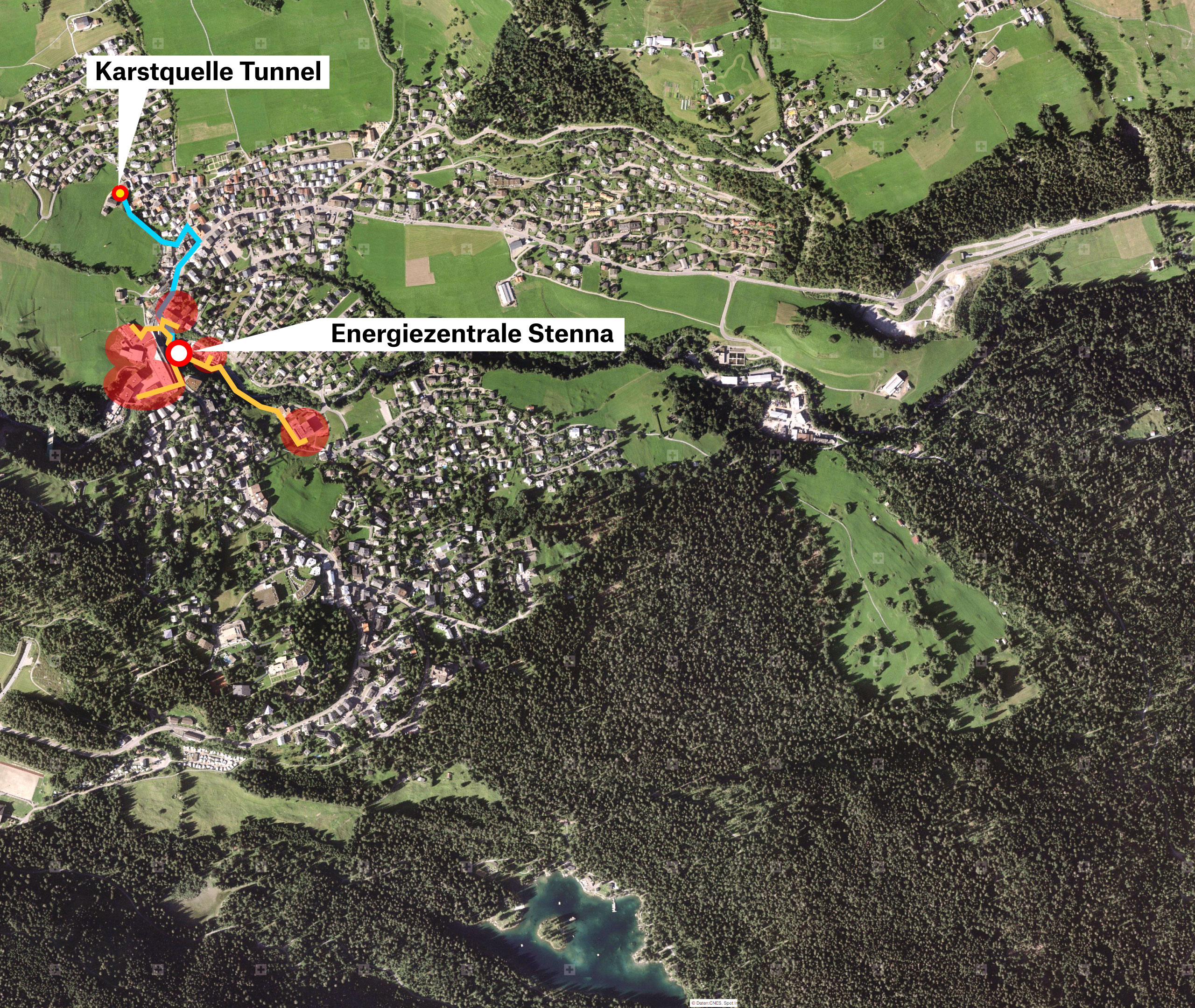 Infowand Flims - Ausbauetappe I