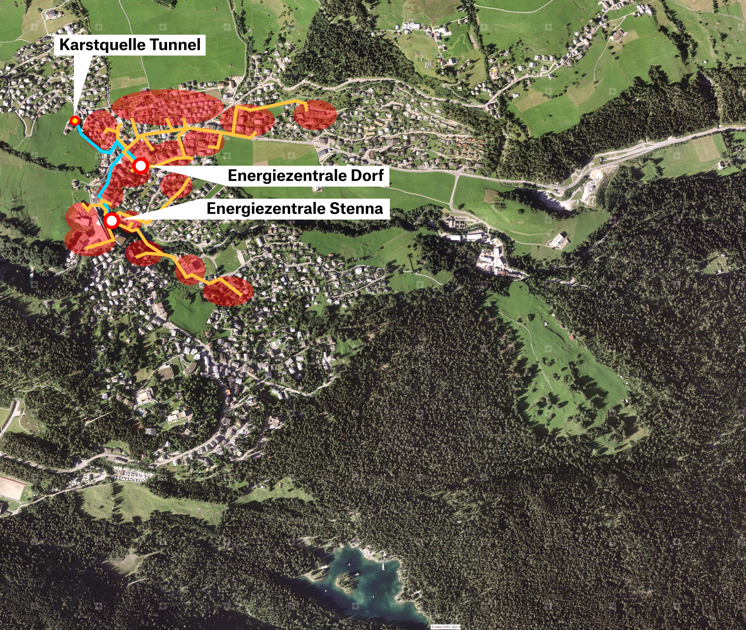Infowand Flims - Ausbauetappe II