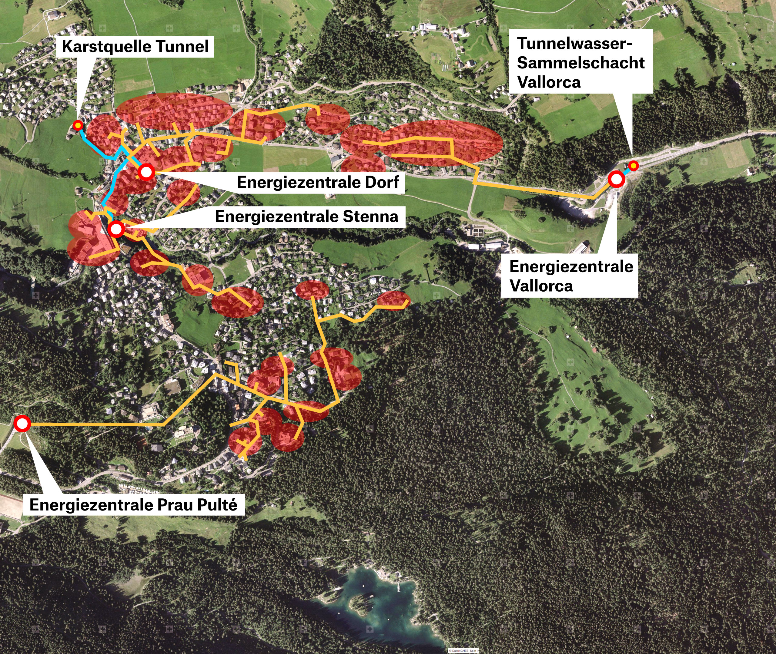 Infowand Flims - Ausbauetappe IIII